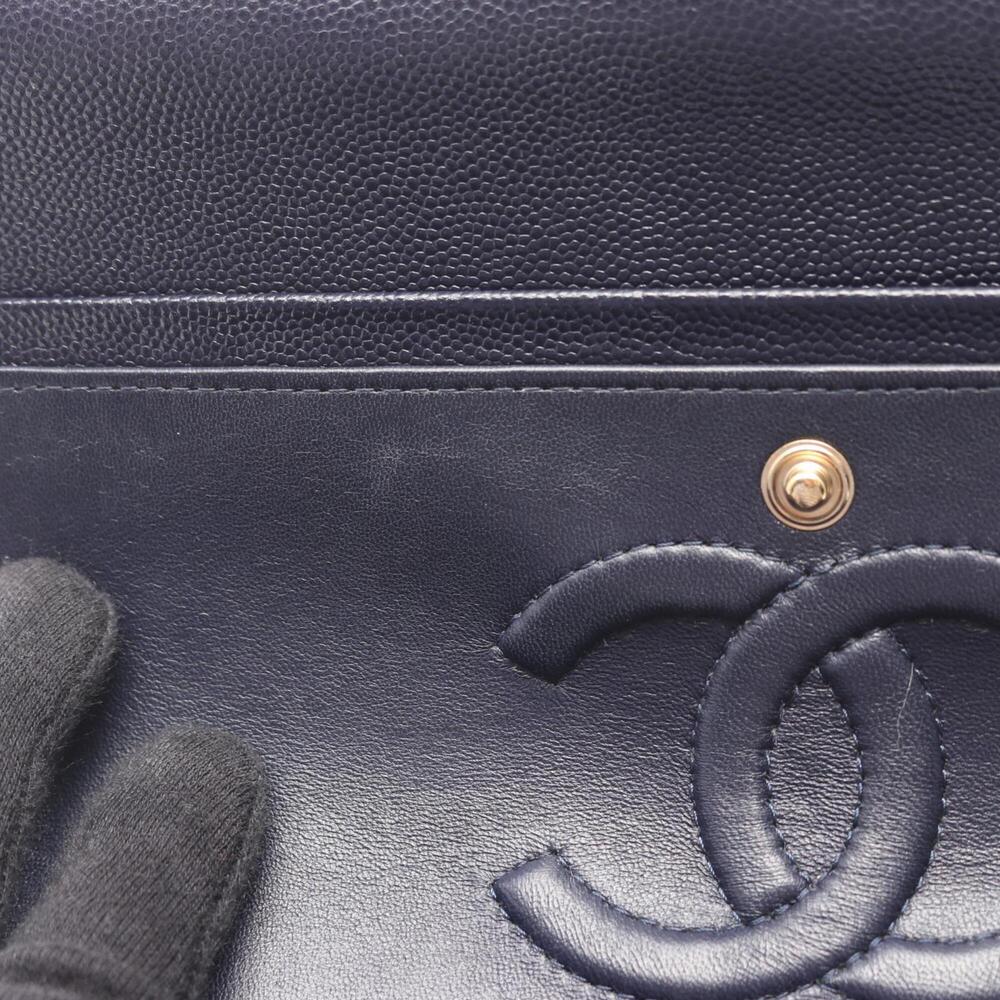 Chanel Matelassé Double Flap Shoulder Bag/Handbag, Caviar Leather (Grained Ca... - Picture 9 of 11